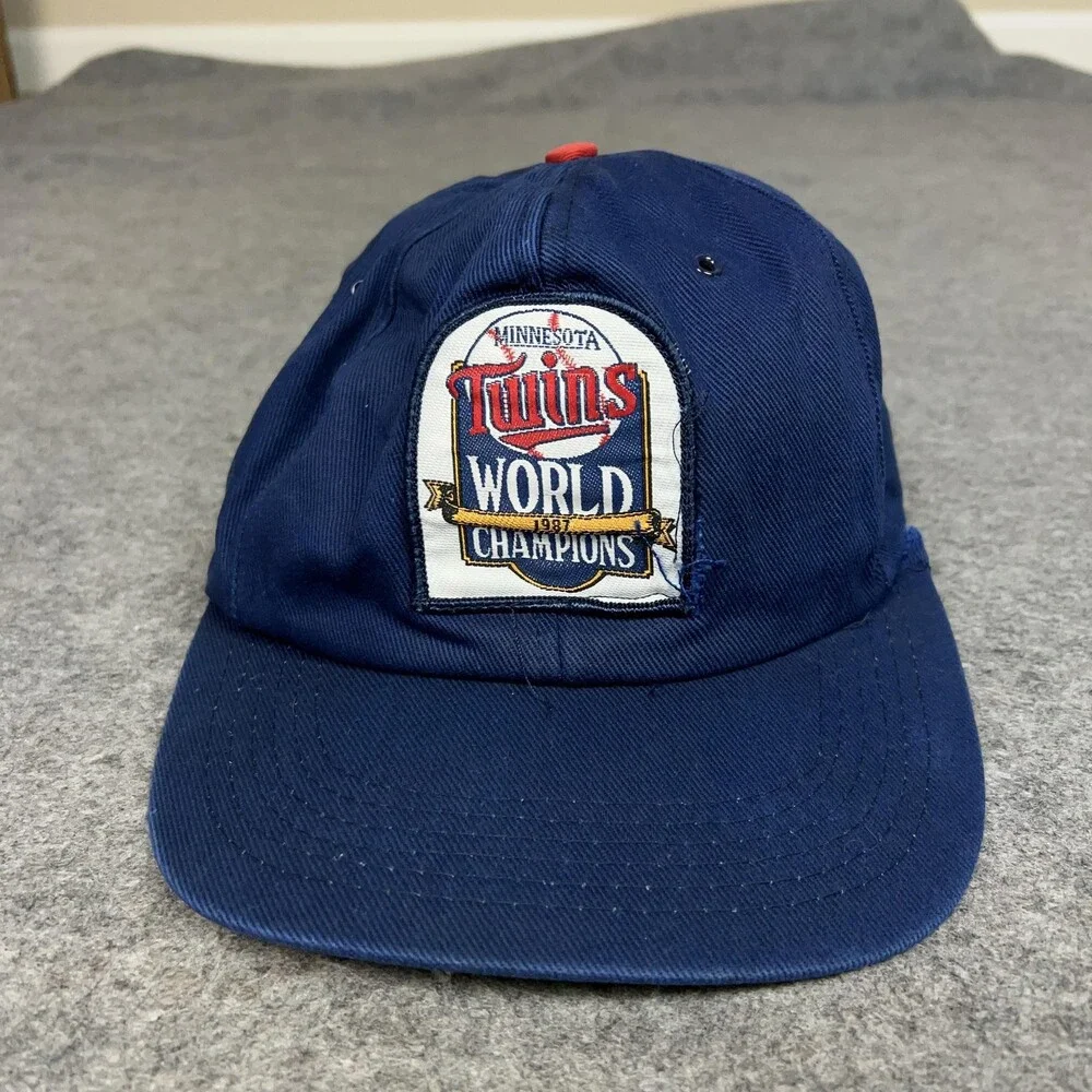 Vintage Minnesota Twins‎ Hat Cap Snap Back MLB Baseball World Champions 1987 80s